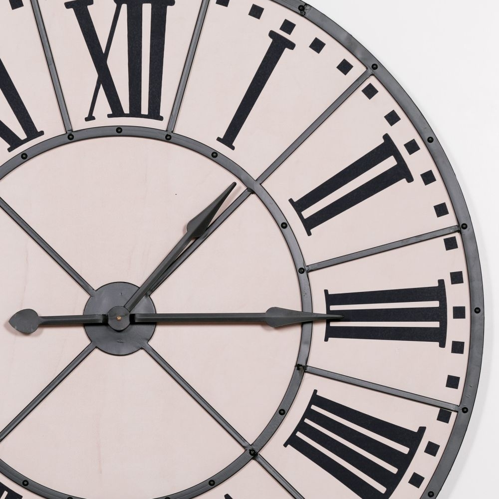 Product photograph of Vintage Large Wall Clock -105cm X 105cm from Choice Furniture Superstore.